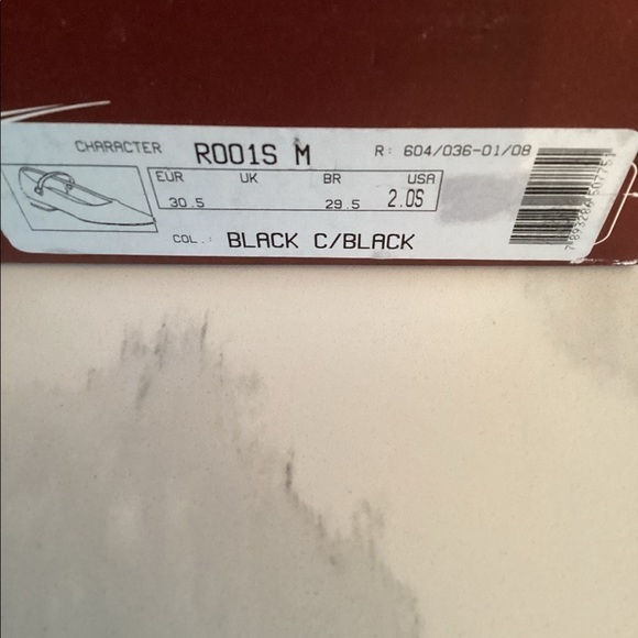 So Danca Character Dance Shoes R001S Size 2.0S European 30.5 Black - Picture 6 of 6